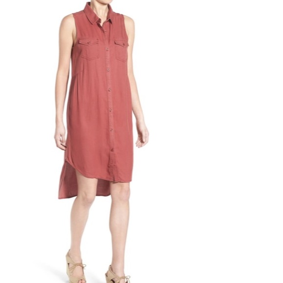 B.P. Sleeveless Woven Shirtdress - Picture 4 of 6